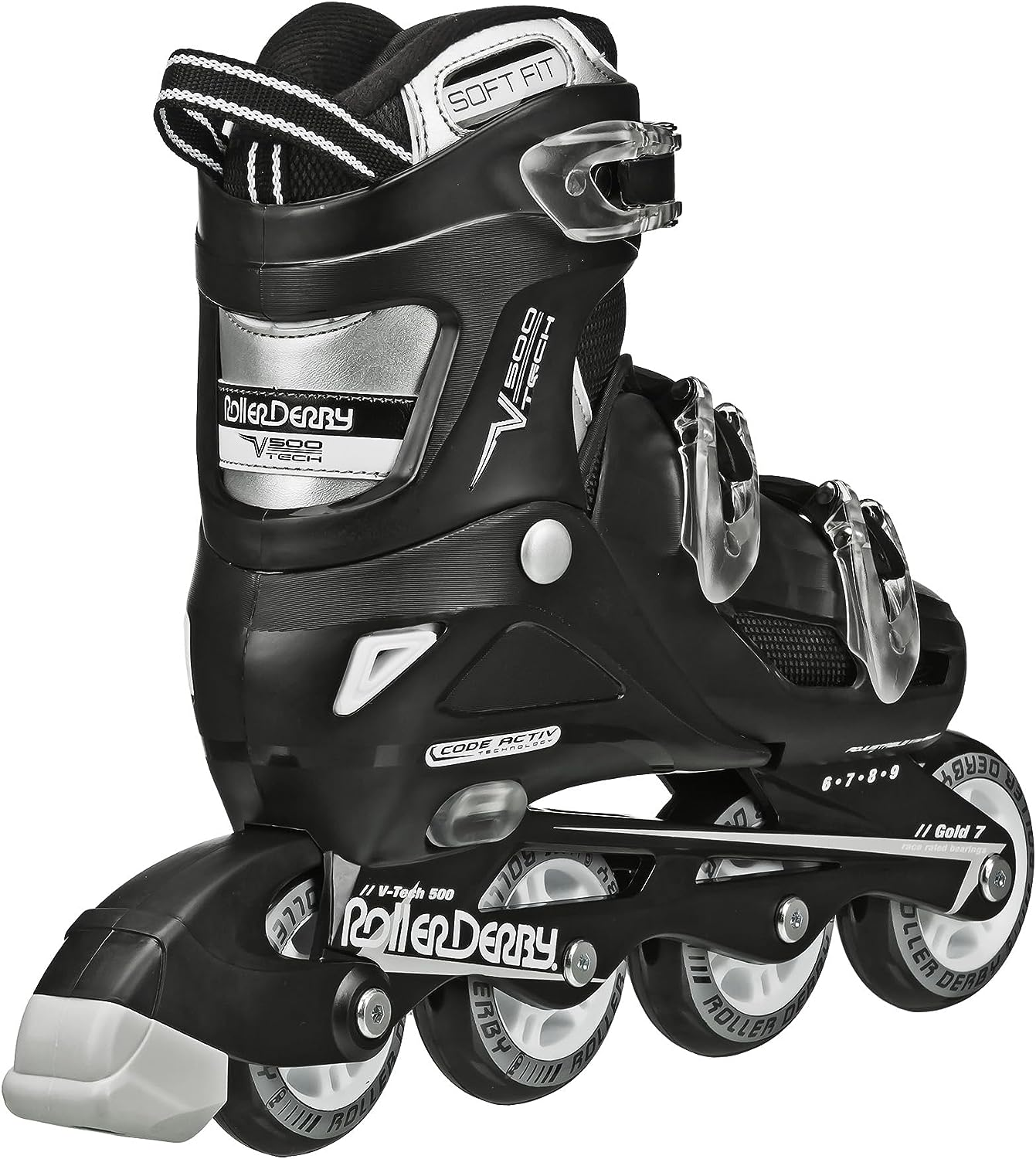 Roller Derby Vtech/Cobra Inline Skates with Adjustable Sizing for Kids, Teens, and Adults image number 2