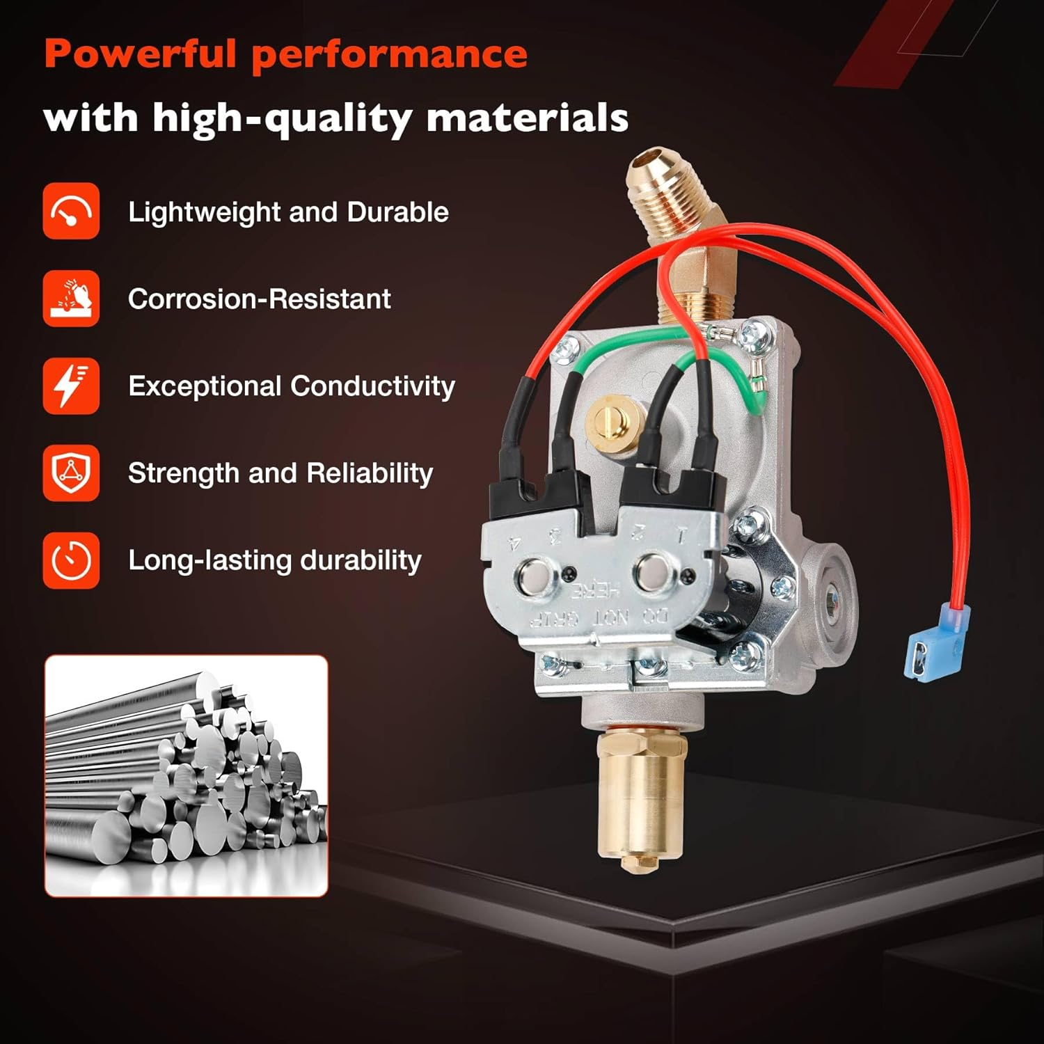 92089 RV Water Heater Gas Valve &ndash; Compatible with Atwood 10 Gal Electronic Ignition Water Heaters (G10-1E, G10-2E, GC10-1E, GC10A-2E) &ndash; Solenoid Valve for OEM #93844, 93870, 93321, 92078 image number 4