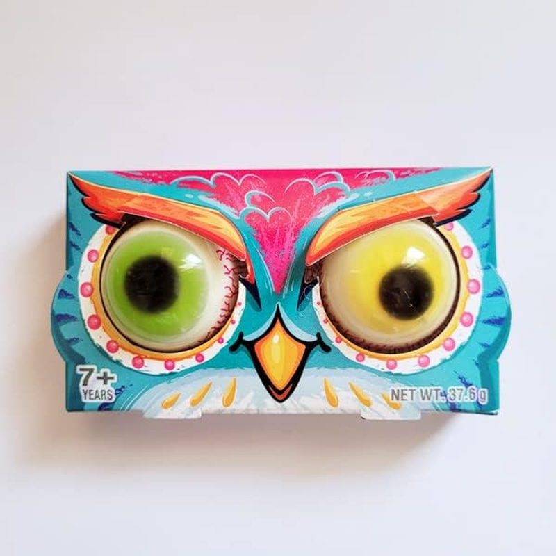 Hilary Trolli Pop Eye Funny Animals Soft Fruit Gummy Candy with Sour Center 37.6G X 7Pcs image number 2