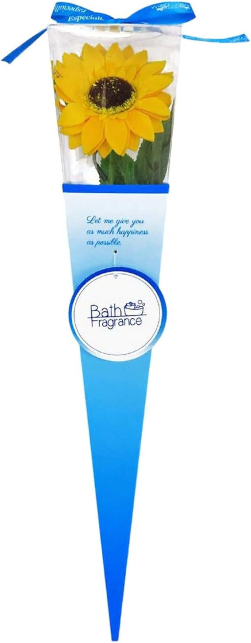 Q-FLA 769009 Soap Flower Bath Salt, Bath Salt, Sunflower, Kelly, Yellow, Mother'S Day Gift image number 6