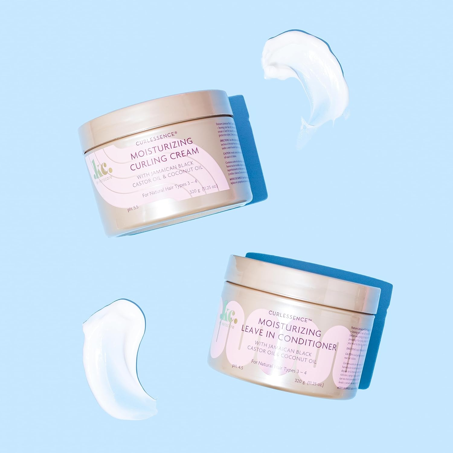 Keracare Curlessence Moisturizing Coconut Curling Cream - with Jamaican Black Castor Oil & Coconut Oil - for Curly Hair - Silicone and Paraben Free - 11.25 Oz image number 5