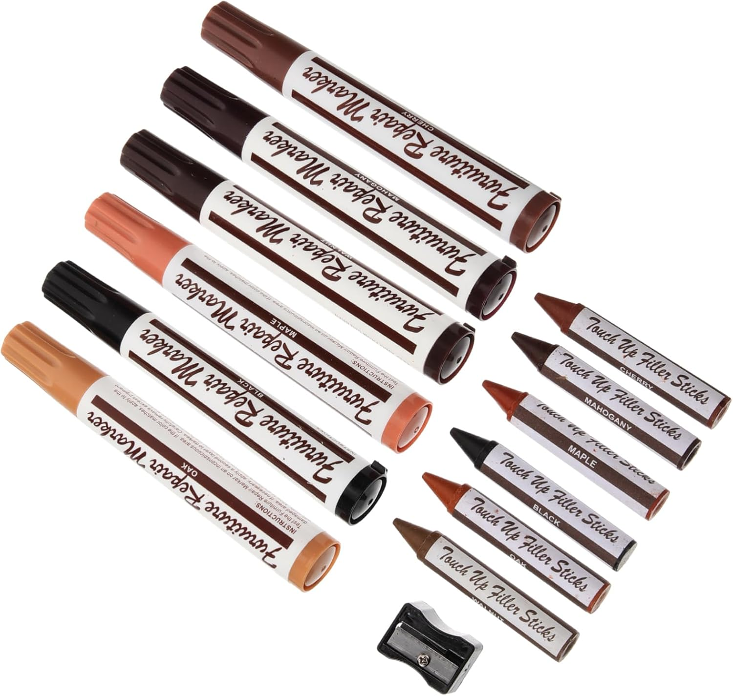 Outanaya Furniture Repair -Up Marker Wood Floor Scratch Repair Kit Home Supplies Wood Markers image number 4
