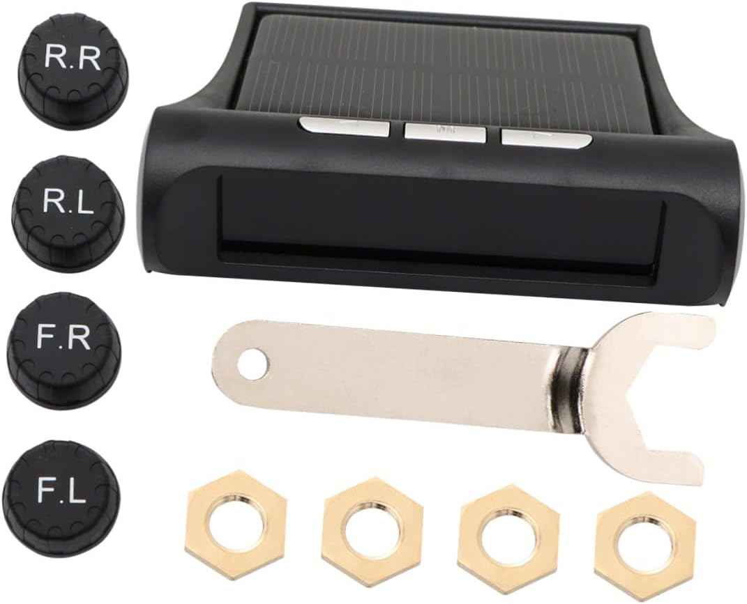 ABOOFAN Solar Energy Tire Pressure Monitor with High Definition Color Screen Real Four Wheel Pressure and Temperature Display Design for Accurate Monitoring and Instant Alerts image number 4