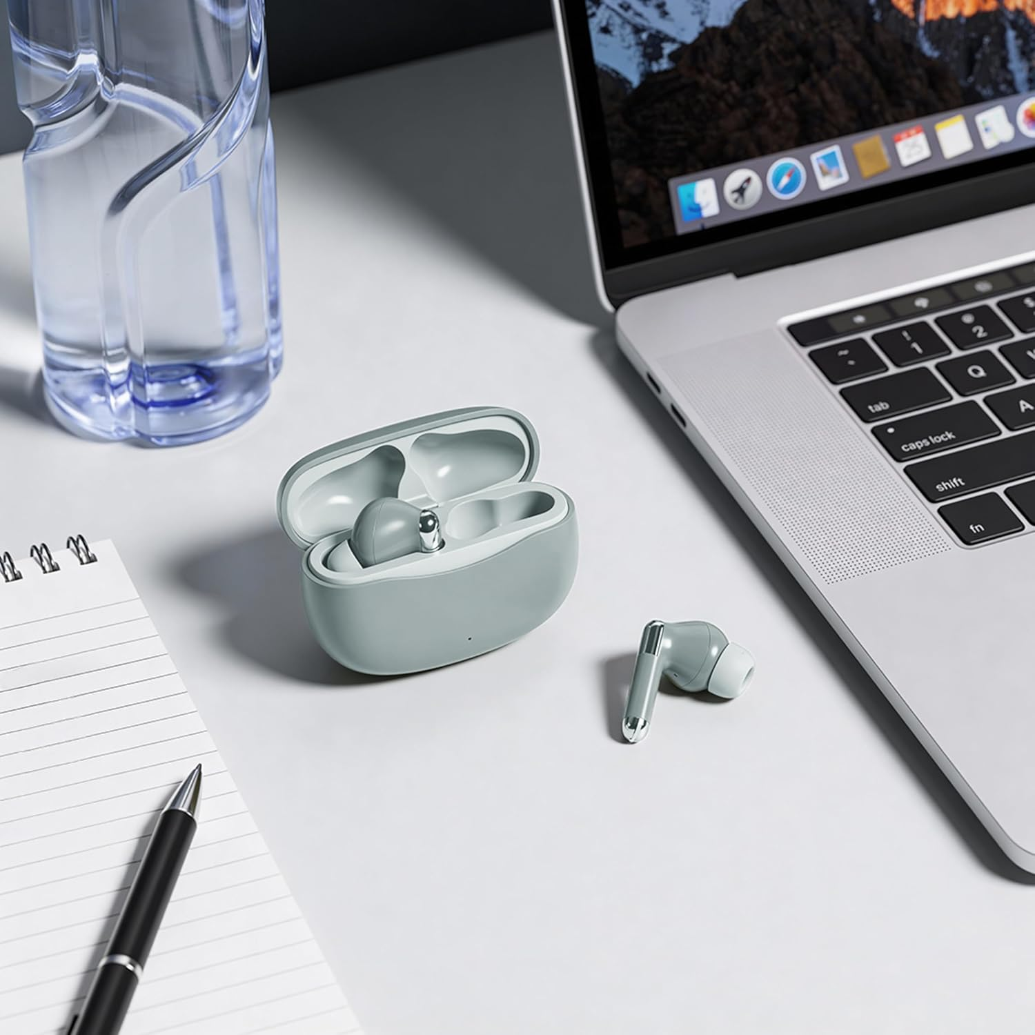 Intempo Noise Cancelling Headphones - Wireless Bluetooth Earbuds, 22 Hours Playback Time, Noise Cancelling, Touch Control, Additional Earplugs, Type-C Charging Cable image number 3