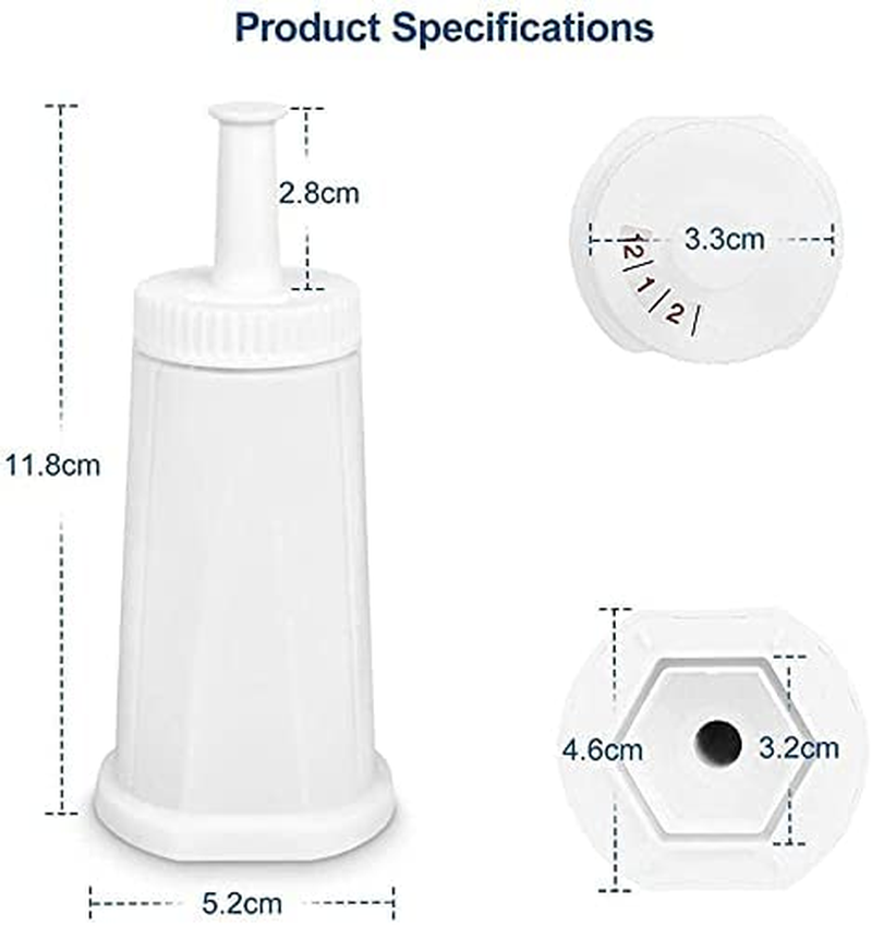 Replacement Water Filter Cartridge Compatible with Breville BES990 BES980 BES500 BES878 BES880 BES920 Coffee Machine, 4-Pack image number 4