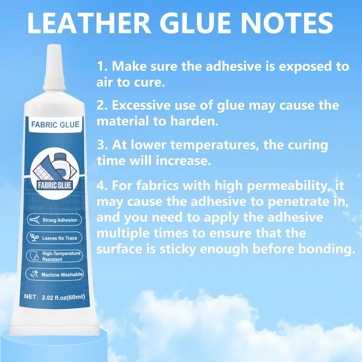 120Ml Fabric Glue for Clothes, No Sew Solution Waterproof Material Glue for Fabric, Fabric Glue for All Fabrics, Cotton, Flannel, Denim, Polyester, Doll Repair, 24 Hours Dry image number 6