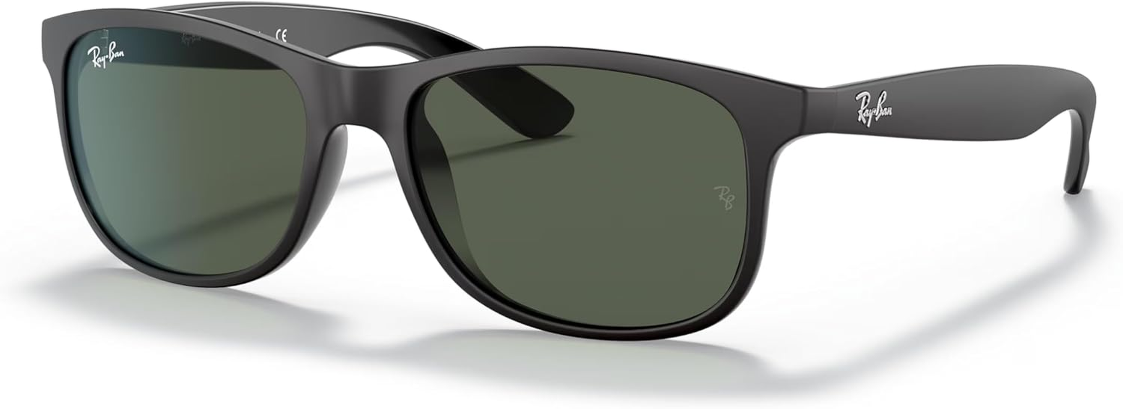 RAY-BAN Andy Non Polarised Sunglasses, 0RB4202, Black & Green, 55Mm image number 1