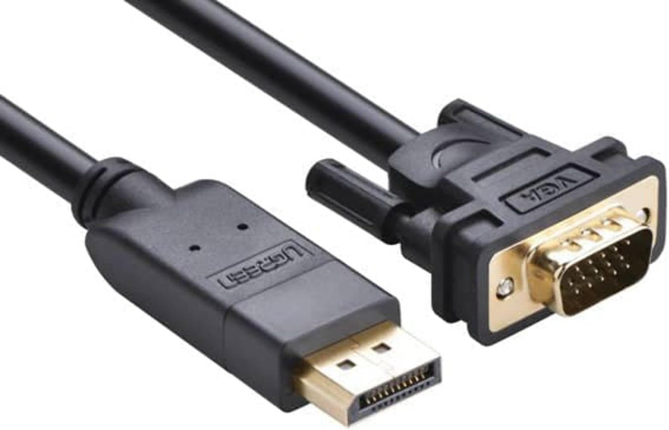 Ugreen DP Male to VGA Male Cable 1.5M 10247