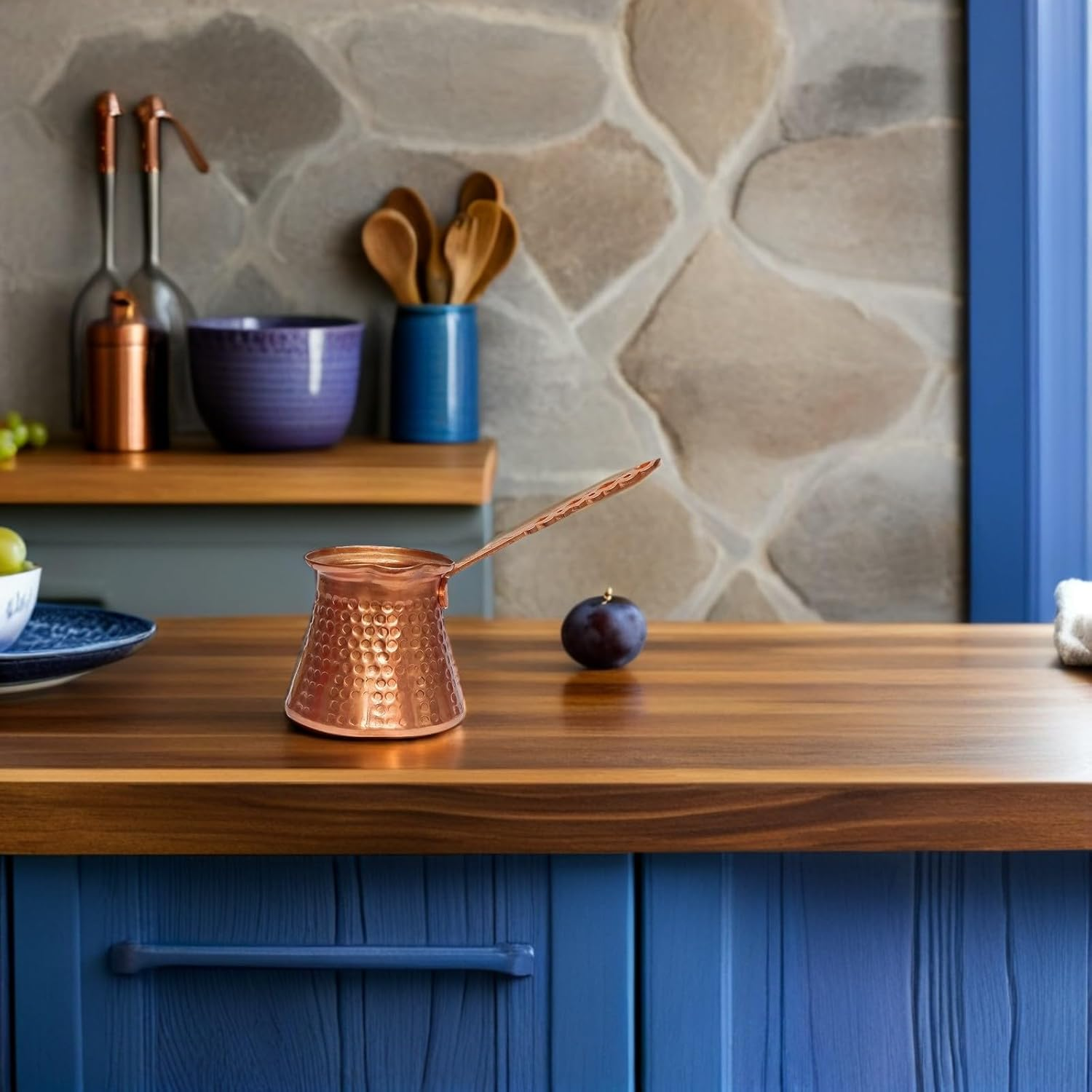 NUOBESTY Multi-Function Turkish Coffee Pot Compact Espresso Kettle Heat-Resistant Coffee Maker for Tea and Hot Beverages image number 2