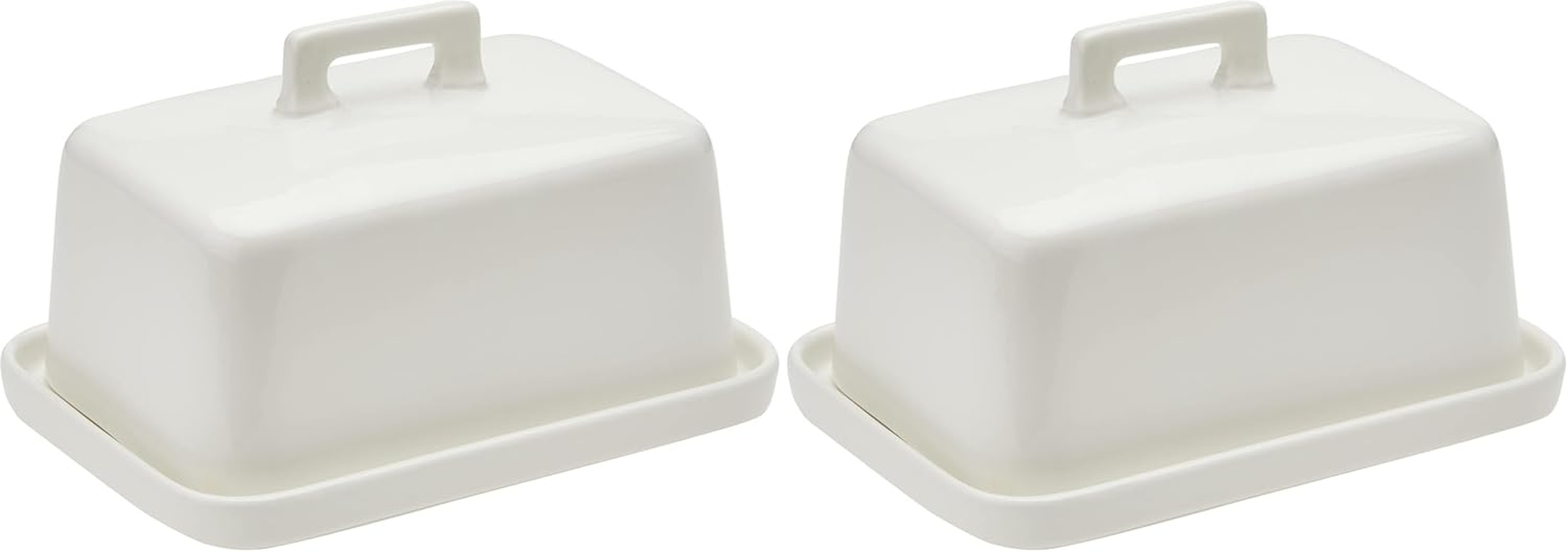 Maxwell & Williams Epicurious Butter Dish White Gift Boxed image number 2