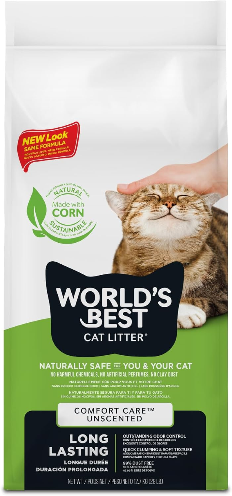 World'S Best Cat Litter, Clumping, Biodegradable, Original 12.7Kg image number 1
