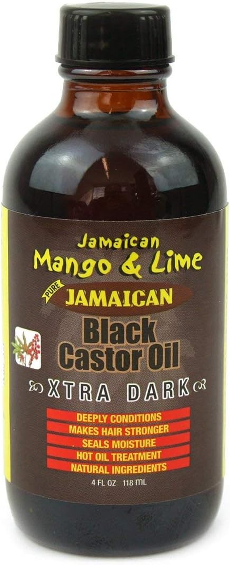 Jamaican Mango & Lime Jamaican Mango & Lime Xtra Dark Jamaican Black Castor Oil 4 Oz, 4 Ounce