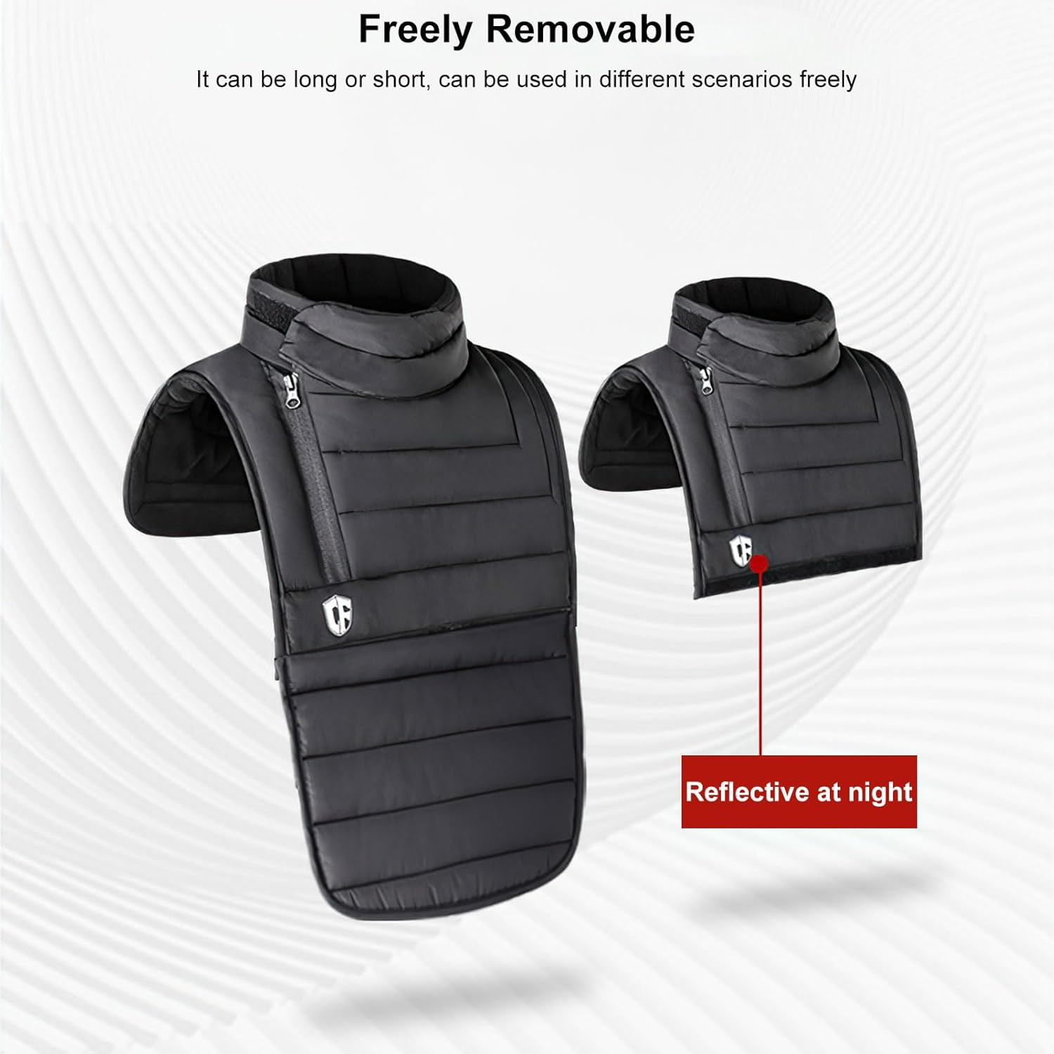 B-Qtech Motorcycle Neck Warmer,Windproof Soft Thick Neck Gaiter,Waterproof Warm Chest Protector for Cycling Motorcycle Running Hiking Skiing image number 4