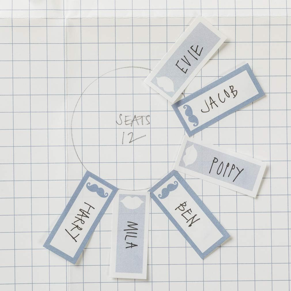 Busy B Wedding Seating Planner with Guest Stickers and Table Planners, Blue, One Size image number 1