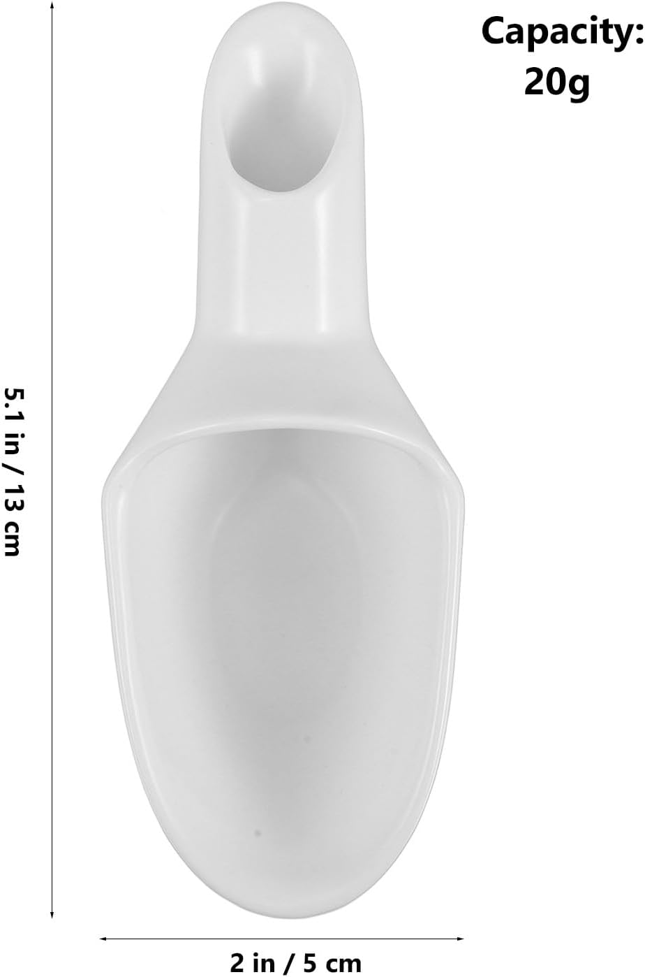 TOMETURE Coffee Scoop Measuring Spoon 20G Ceramic Coffee Bean Scooper White Filling Loose Leaf Tea Protein Powder Kitchen Baking Tool image number 6