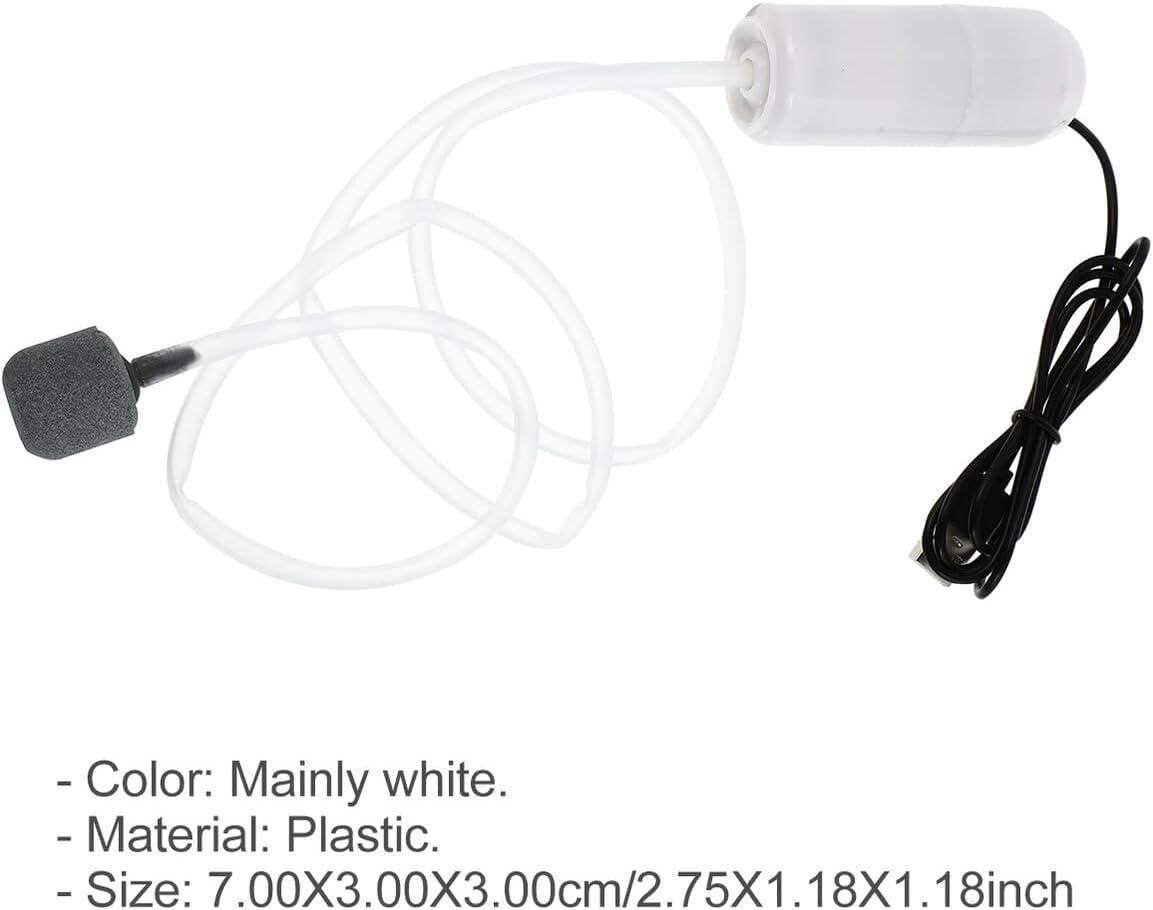 Portable USB Pump for Aquarium Small Rechargeable Aeration Air Pump with Air Volume Lightweight and Stable Bubble for Fish Tank Increase image number 4