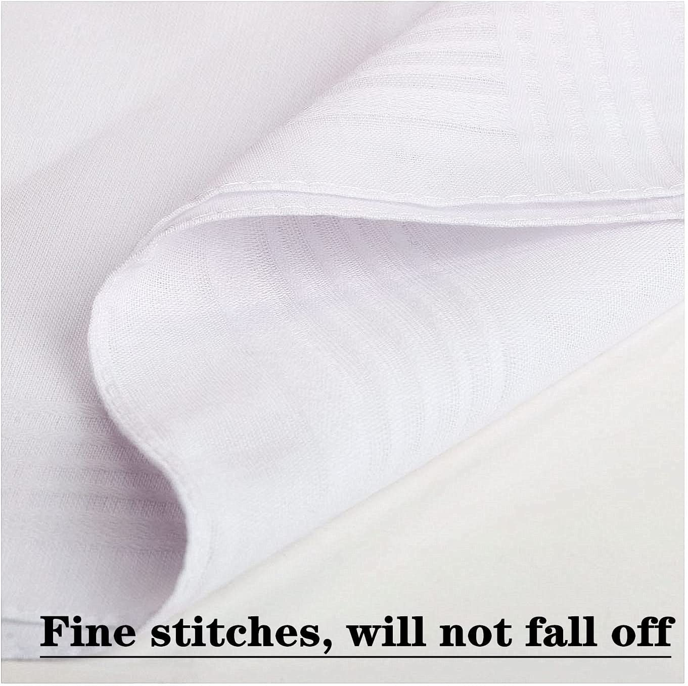 Scotamalone Men'S Handkerchiefs 100% Soft Cotton White Hankie Hankerchieves image number 3