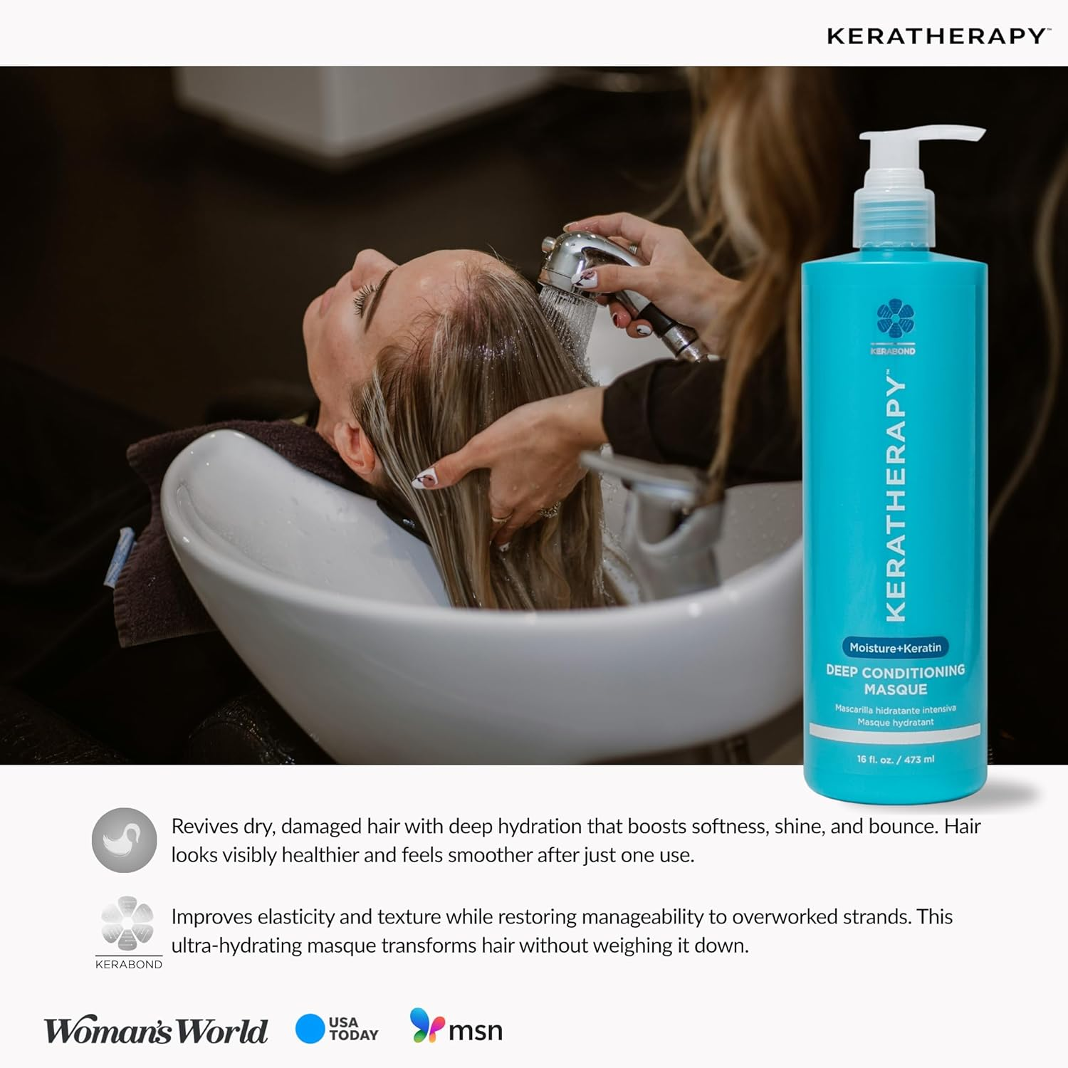 Keratherapy Keratin Infused Deep Conditioning Masque 500 Ml, 500 Ml image number 2