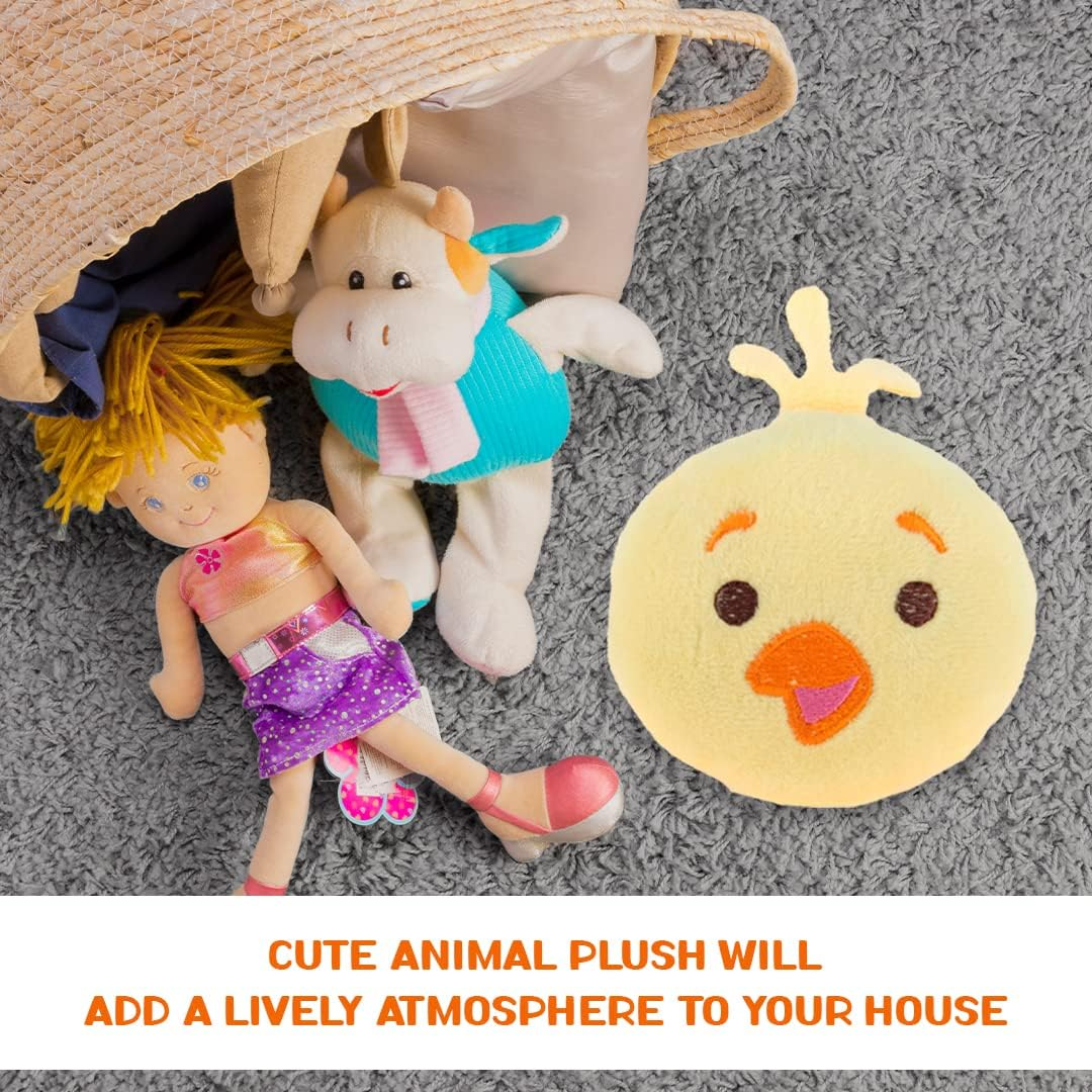 [4PCE] Easter Plush Chicken, 8Cm X 10Cm (Yellow), Stuffed Animal Toys, Cute Chicken, Soft Animal Easter Toy for Kids, Plush Decoration, image number 1