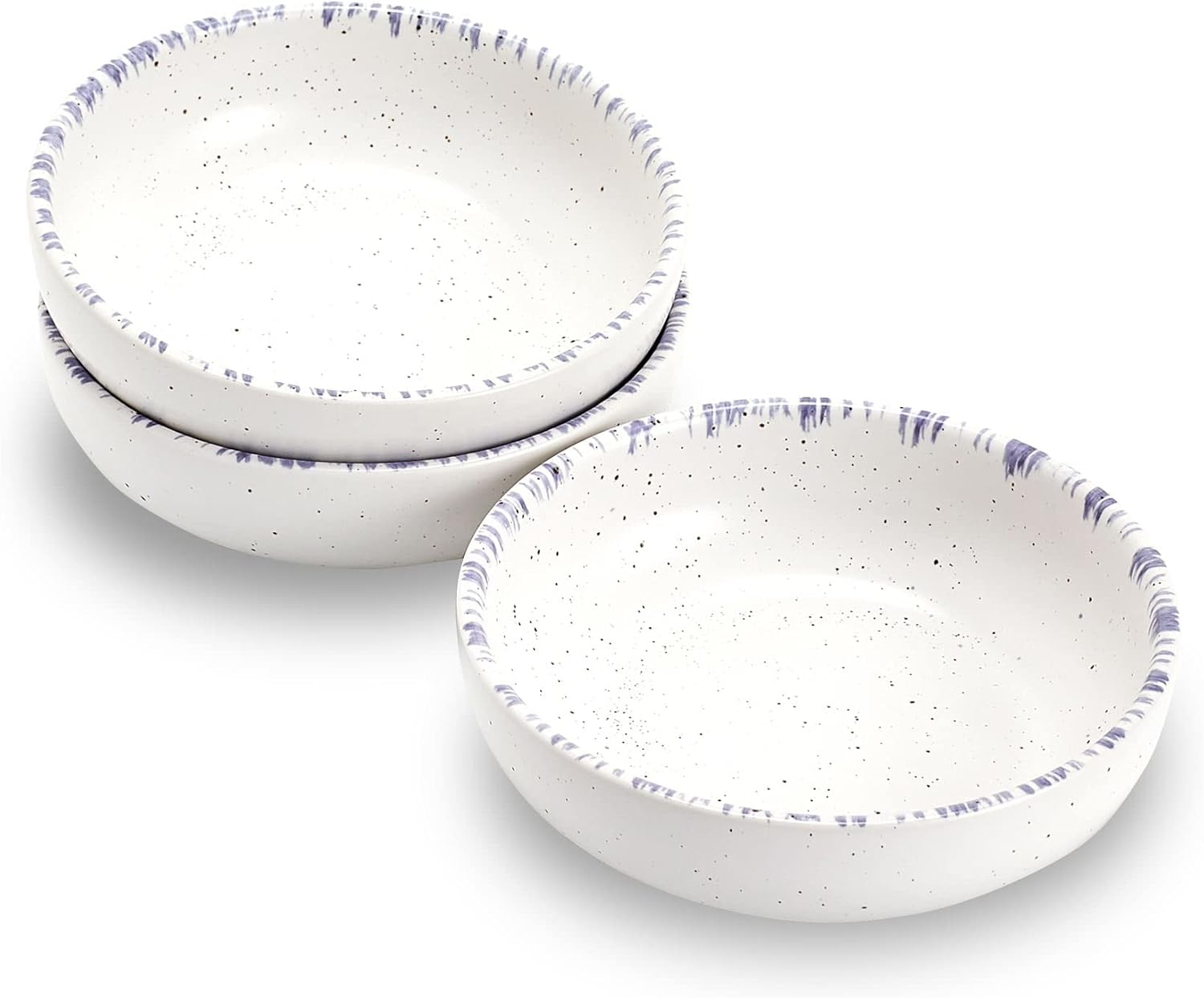 Ceramic Cat Bowls, Howise Pet Bowl Cat Dishes for Food and Water, 5.19 in Cat Food Bowl 3 Pack Pet Dishes for Cats Puppy, Matte Pink Finish