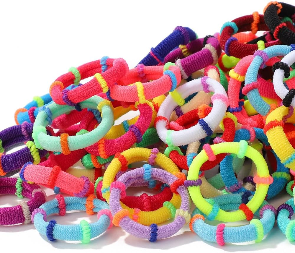 Festfit100Pcs Baby Girl Hair Ties,1 Inch Hair Bow Tiny Hair Bows Hair Tie with Elastic Loop Ponytail Ties Pony Tail Holder Accessories for Infants Toddlers Girls Kids image number 4