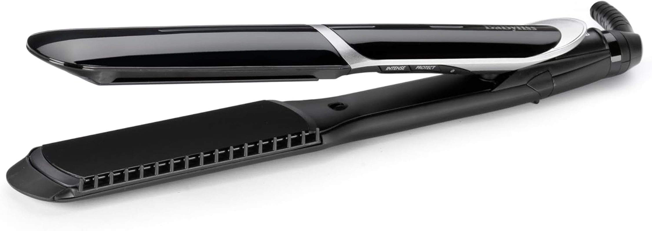 Babyliss Sleek Control Wide Hair Straighteners with Ion Technology and Extra Long & Wide Plates with Tourmaline Ceramic Coating and Comb Attachment ST397E