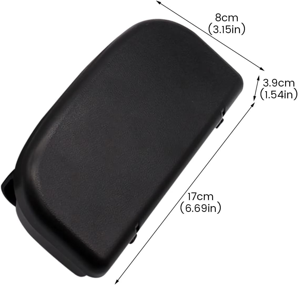 AIMALL Multi-Function Car Visor Glasses Case, Safety Glasses Storage Box with Magnetic Closure, Durable Sunglass Holder for Most Vehicles, 6.69X3.15X1.54 Inch - Black image number 4