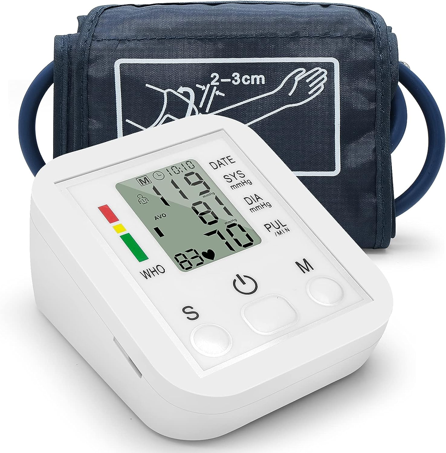 Portable Electronic Blood Pressure Monitor Household Arm Band Type Sphygmomanometer with LCD Display Accurate Measurement image number 5