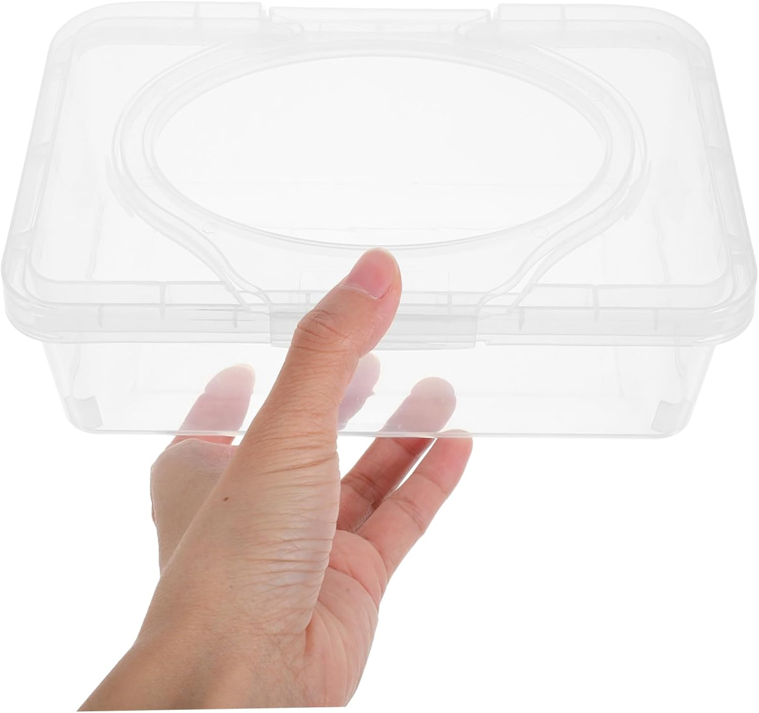 2Pcs Wet Wipes Case Lid Capacity Refillable Tissue Dispenser for Car Office Bathroom Outdoor Tidy Storage image number 1