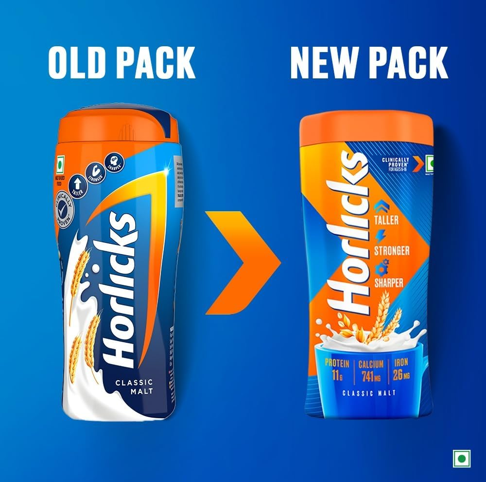 Horlicks Original Classic Malt Plain, 500 Gram image number 2