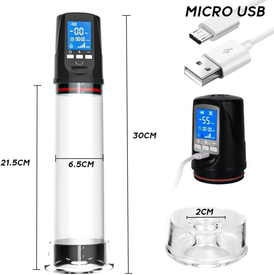 Electric Penis Pump - Automatic Vacuum Penis Enlarger Pump Penis Enlargement Vacuum Pump Rechargeable Enlarger Cock Extender Male Sex Toy, Cock Enlarger Erection Pump Adult Men Sex Toys image number 1