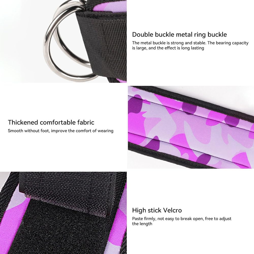 JZS Fitness Ankle Straps, Ankle Wrist for Cable Machines and Resistance Bands, Work Out Cuff Attachment for Home & Gym Workouts Glute Kickbacks, Leg Extensions(Green) image number 2