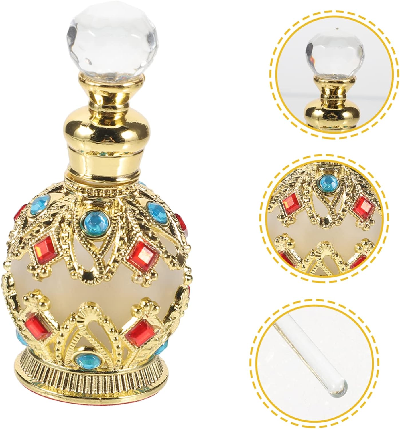 KOMBIUDA Refillable Glass Perfume Bottle Portable Fragrance Container for Travel Elegant and Leakproof Design for Essential Oils and Personal Use - Multi image number 3