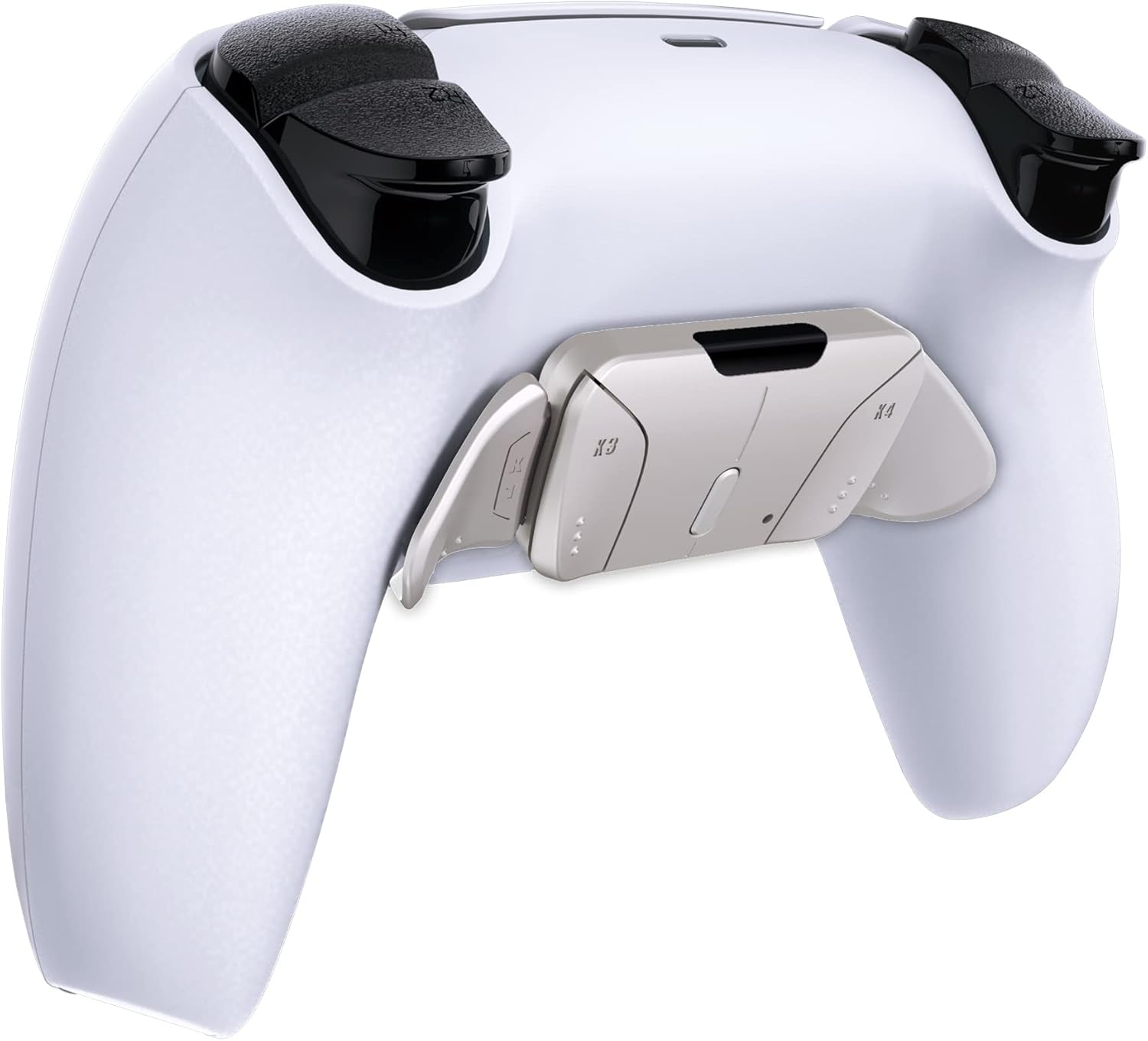 Turn Rise & RISE4 to RISE4 RMB Kit &ndash; Silver Real Metal Buttons (RMB) Version K1 K2 K3 K4 Back Buttons Housing & Remap PCB Board for PS5 Controller Extremerate Rise & RISE4 Remap Kit image number 3