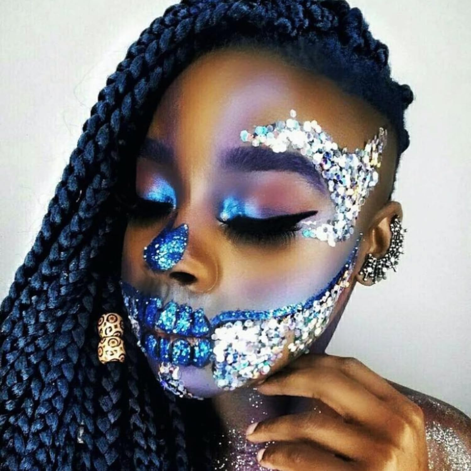 Stargazer Products Chunky Glitter Shaker Box UV Orange 5 G image number 1