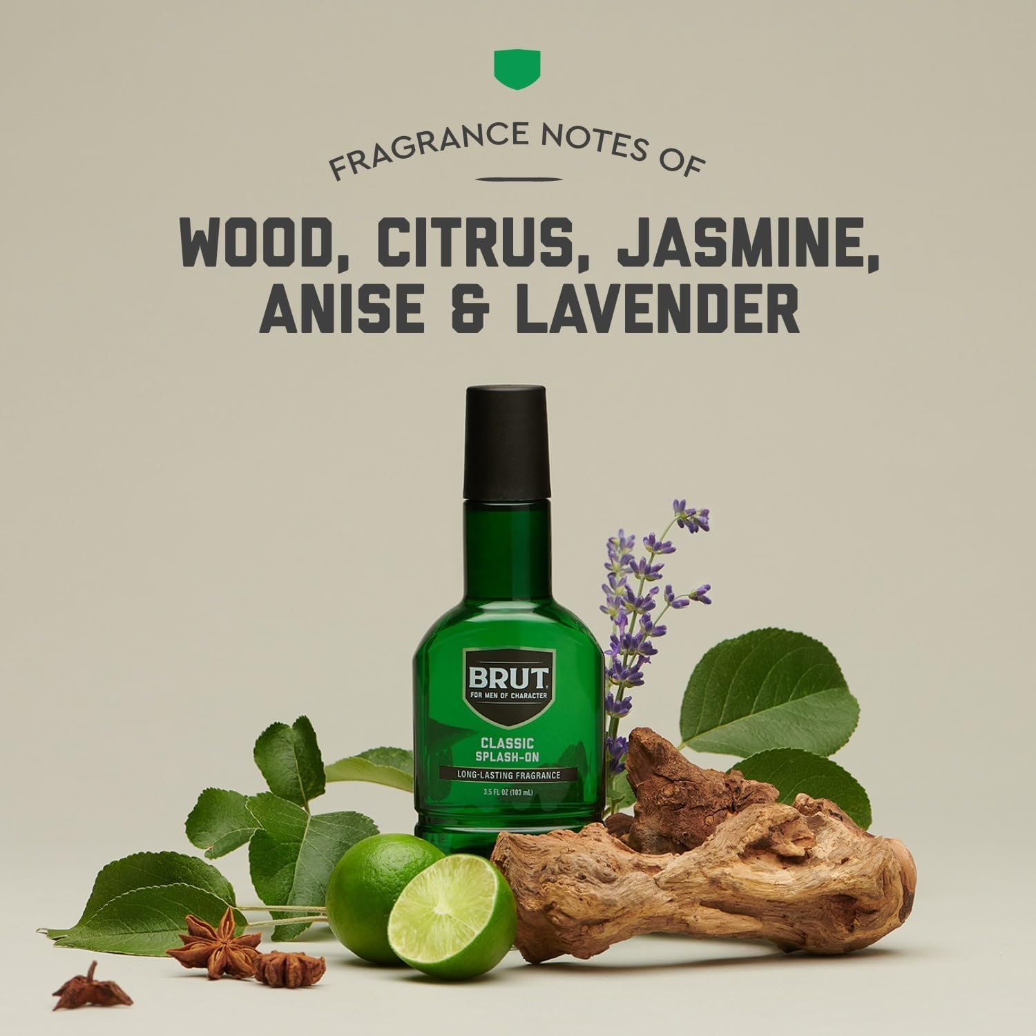 Brut Splash-On Classic Scent for Men, 100Ml