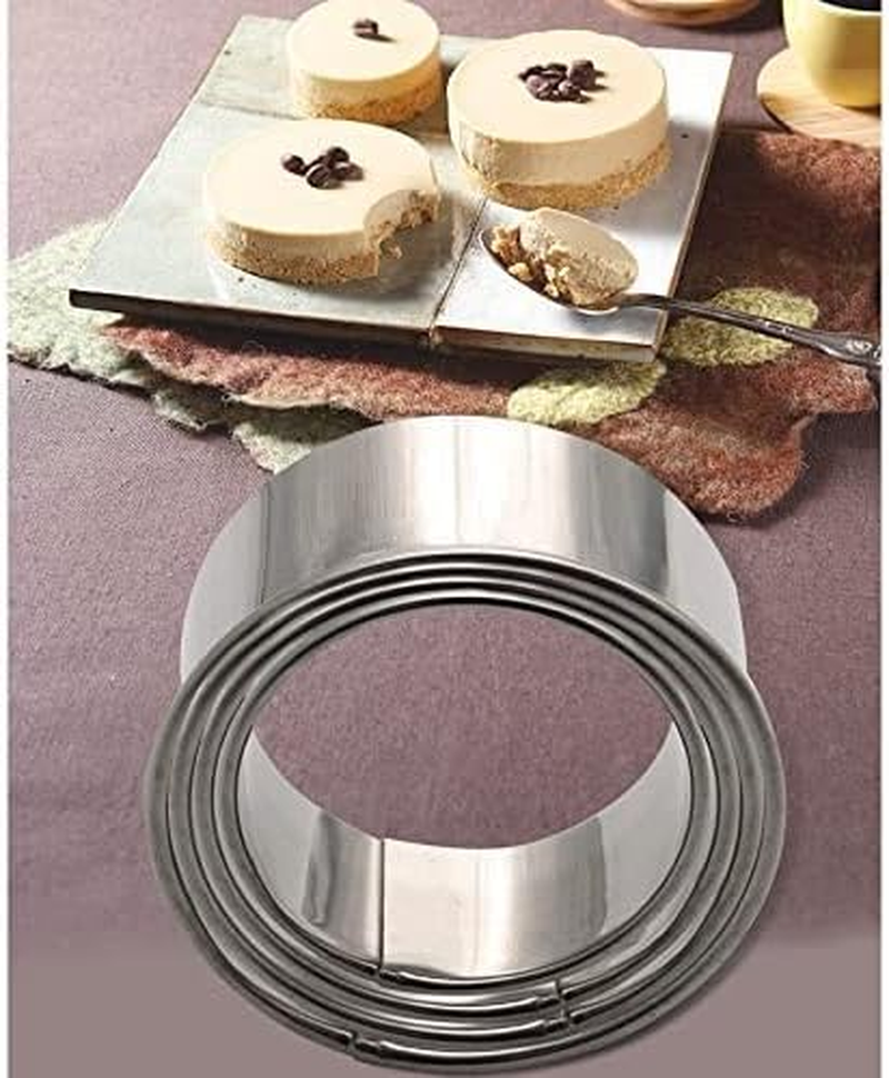 CMD 11 PCS Cookie Cutters, round Cookie Cutters Variety Pack, Stainless Steel for Cooking Baking Biscuit Cake Pastry Donut Cutter Ring Molds (11 Pack round 2-9CM/0.9-3.5IN.) image number 5