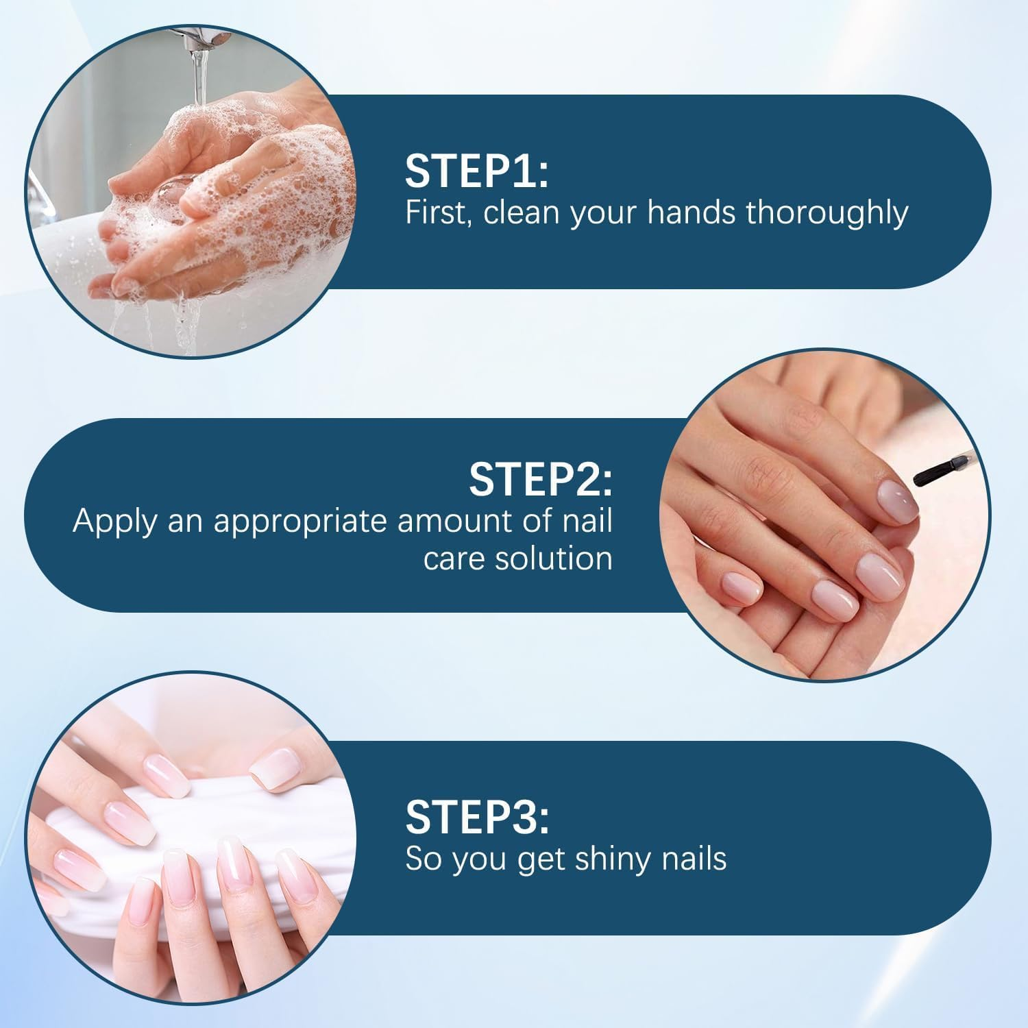 Nail Strengthener & Hydrating Gel, for Fragile Nails, 16Ml/0.56Oz (2Pcs) image number 6