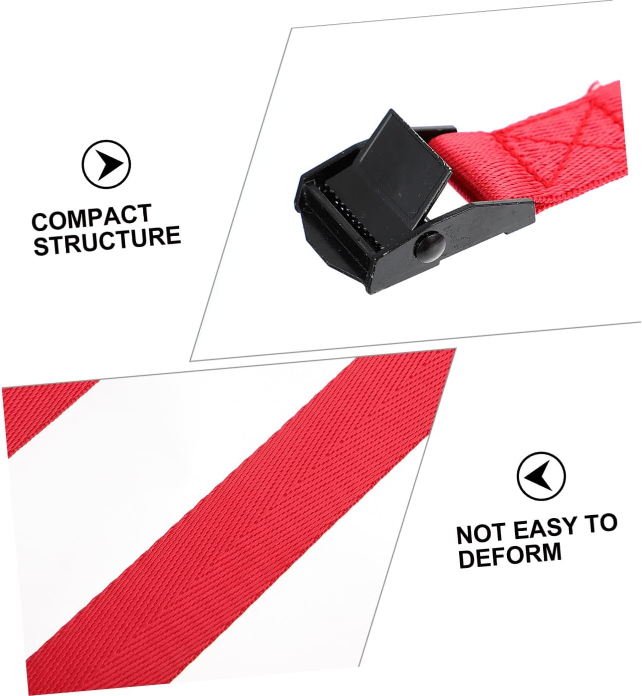 Mipcase 6Pcs Luggage Rack Straps Nylon Lashing Straps for Suitcases Cargo Lashing Belts image number 2