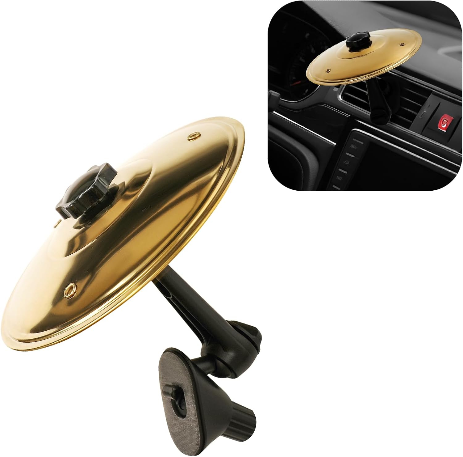 Car Crash Cymbal,Car Cymbal Air Vent Drums,Clip on Mini Symbal for Music Lovers