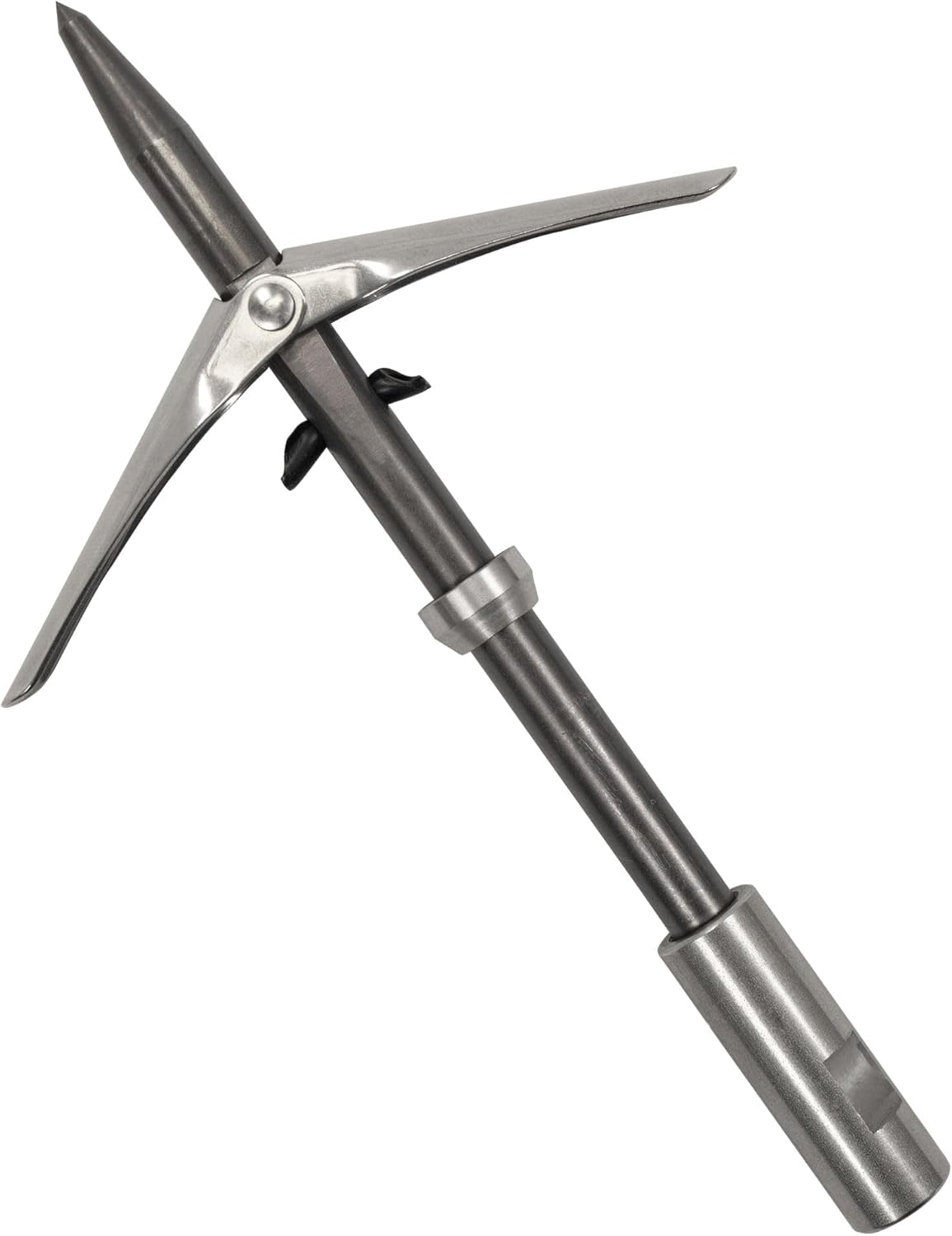 Scuba Choice 6Mm Twin Barb Double Wing Pole Spear Tip with Keeper, Durable Stainless Steel, Compatible JBL & Other Threads, Premium Spearfishing Gear image number 1