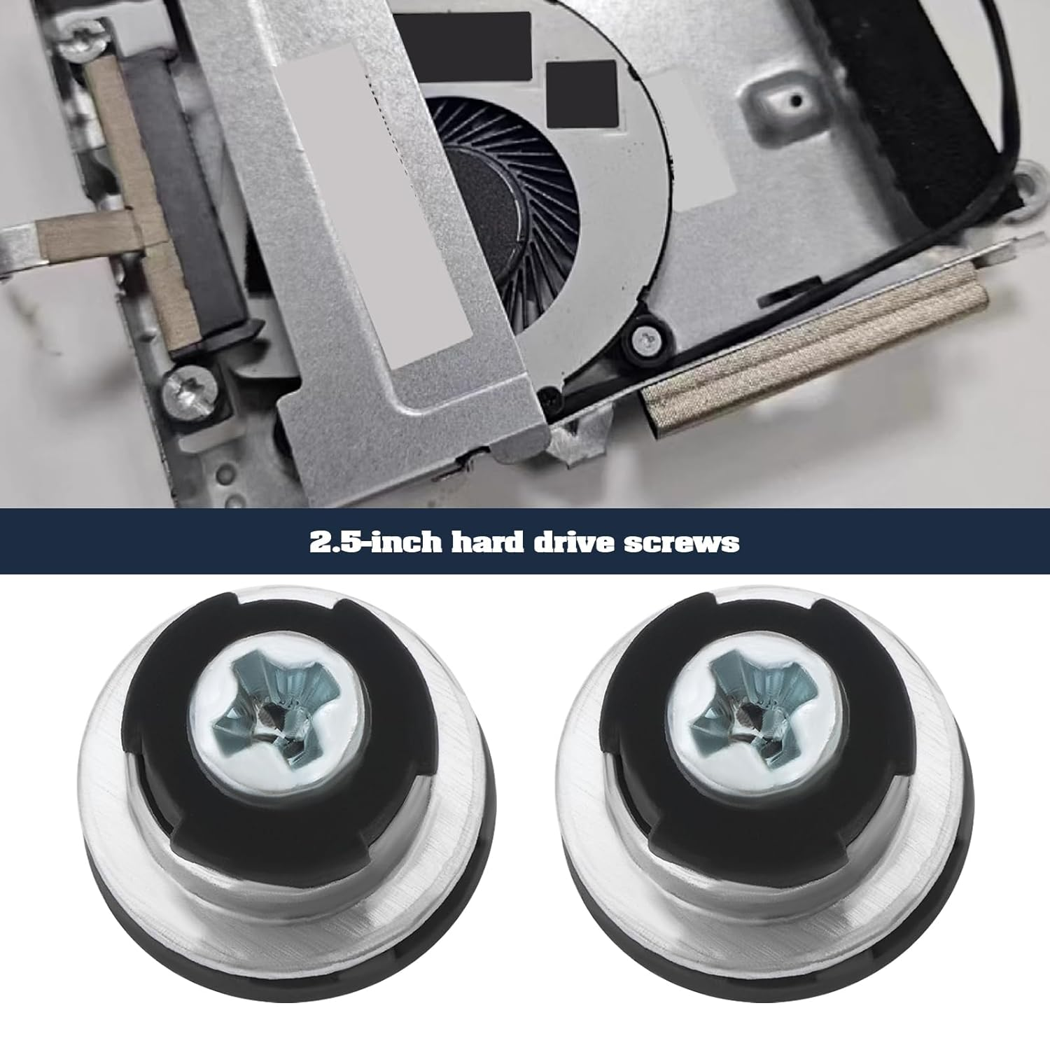 LT Easiyl 10PCS Hard Drive Mounting Screws 8.6X7.6Mm M3 Hard Drive Screws 511945-005 Compatible with HP 2.5Inch HDD/SSD G3 G4 G5 G6 Mini PC G2 G3 AIO PC image number 1