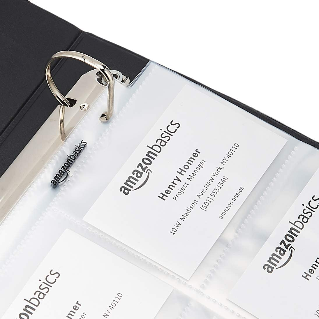 Amazon Basics 9 Sleeve Card Protectors Binder Sheet - 100-Pack image number 4