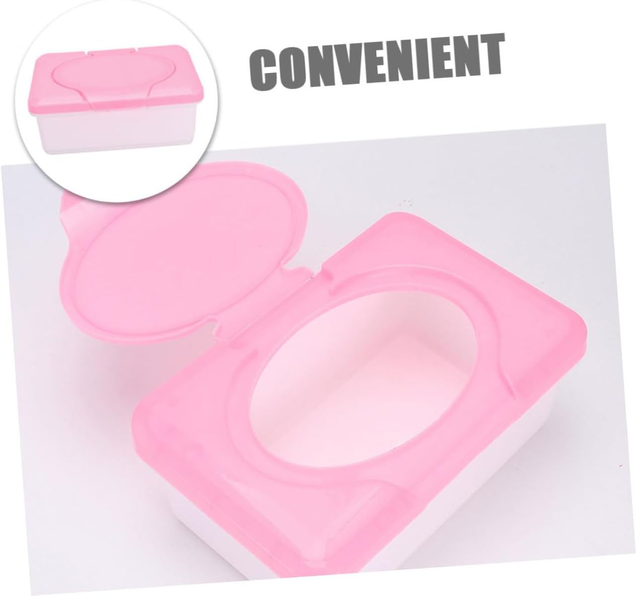 Ciieeo Plastic Wipes Dispenser Wipe Holder Dispense Dry Holder Dispenser for Home image number 5