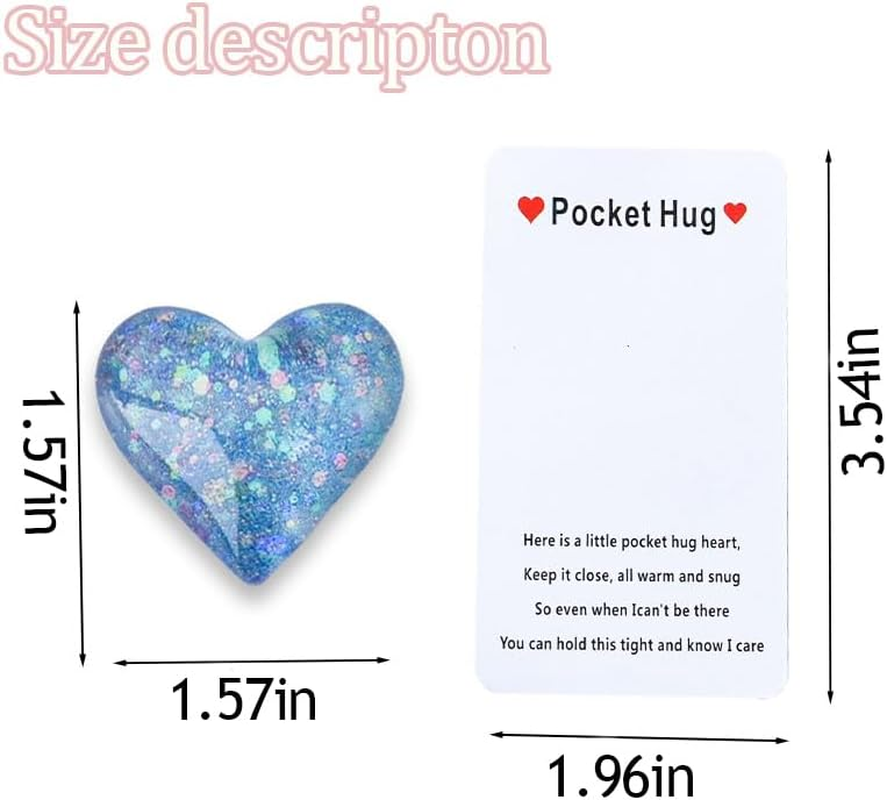 Pocket Heart Hug Gifts for Mom Grandma Aunt Birthday Presents for Sister Daughter Niece Holiday Present for Friends Family image number 1
