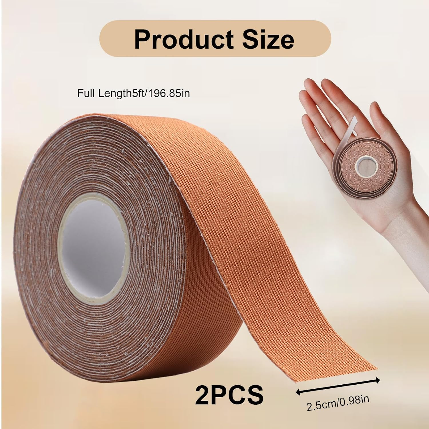 2 Pcs Facial Myofascial Lift Tape, Face Lift Tape & Patchesskin Tightening Kinesiology Tape for Firming Tightening Skin Facial Patches & Unisex Skin Care Body, Facial Patches 2.5Cm*5M image number 4