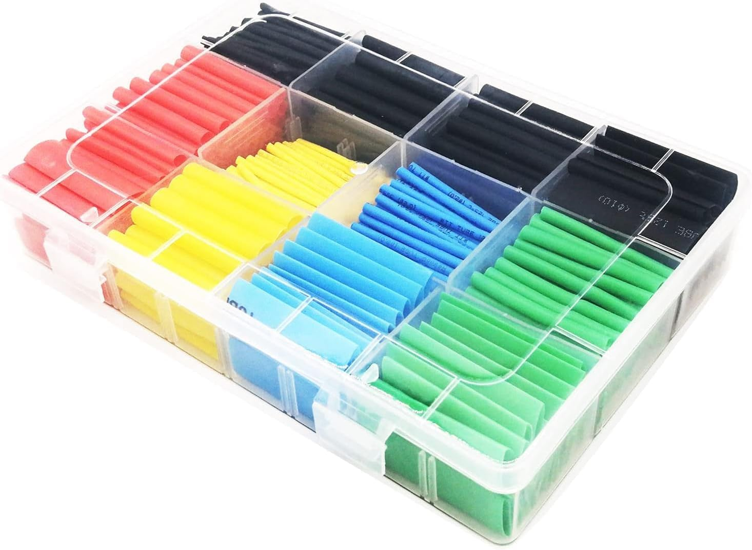 Long Leaf 530 Pcs Heat Shrink Tubing Kit,Waterproof Heat Shrink Tubes Wire Wrap,Self-Solder Wire Connectors,Multicolor Assortment Marine Grade Repair Wire Cable with Storage Case(5 Colors 12 Sizes) image number 2