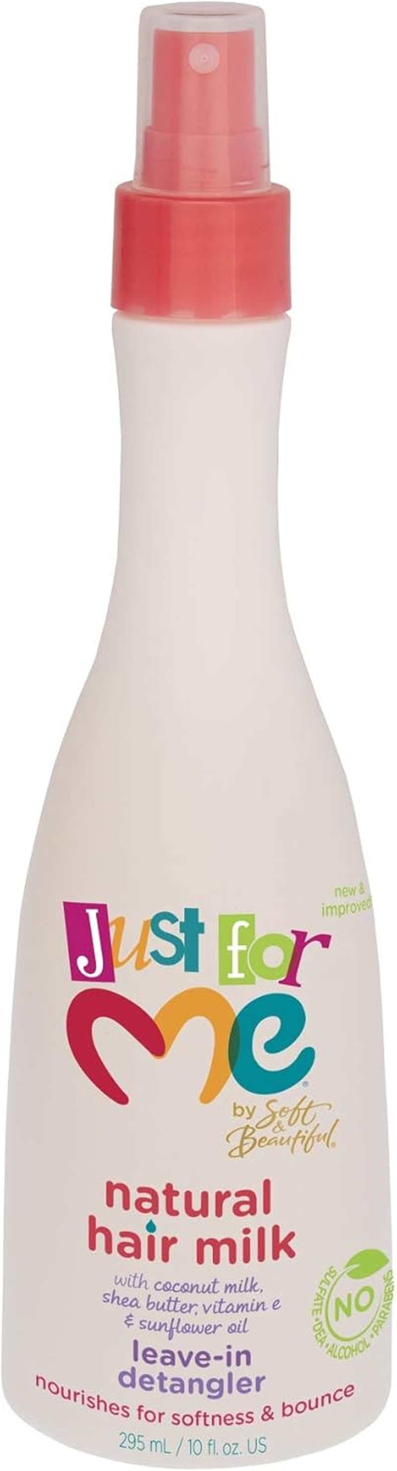 Just for Me Hair Milk Leave-In Detangler - Shea Butter, Soymilk and Honey - Detangles and Helps Prevent Breakage - for All Hair Textures - 10 Oz. - Pack of 2 image number 1