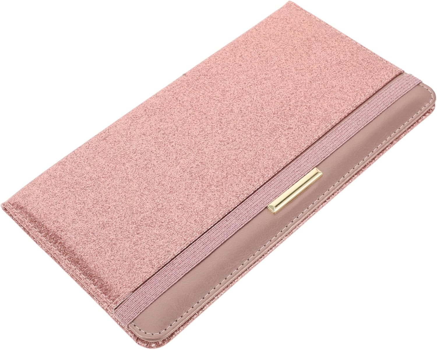 VALICLUD Passport Wallet for Women Glitter Pu Leather Multiple Pockets for Travel Car Insurance and Registration Holder Large Capacity Card Organizer