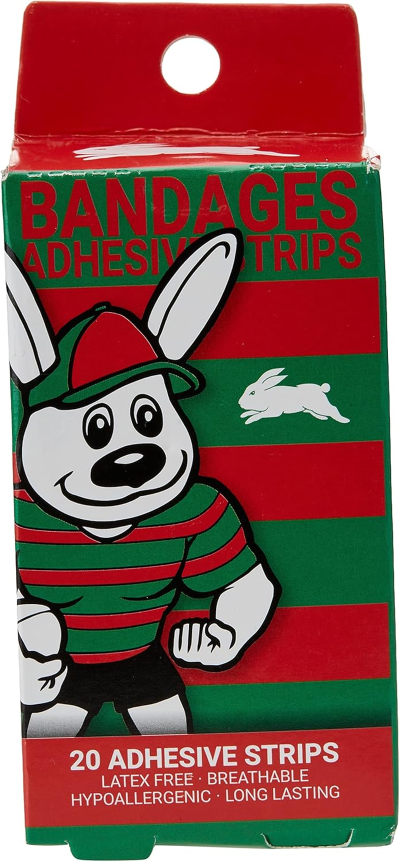 NRL Rabbitohs Mascot Adhesive Bandages (Pack of 20) image number 2